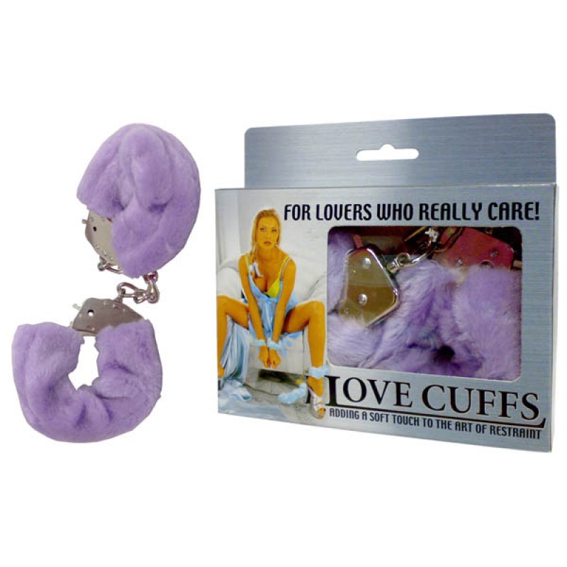 Fluffy Love Cuffs - Purple